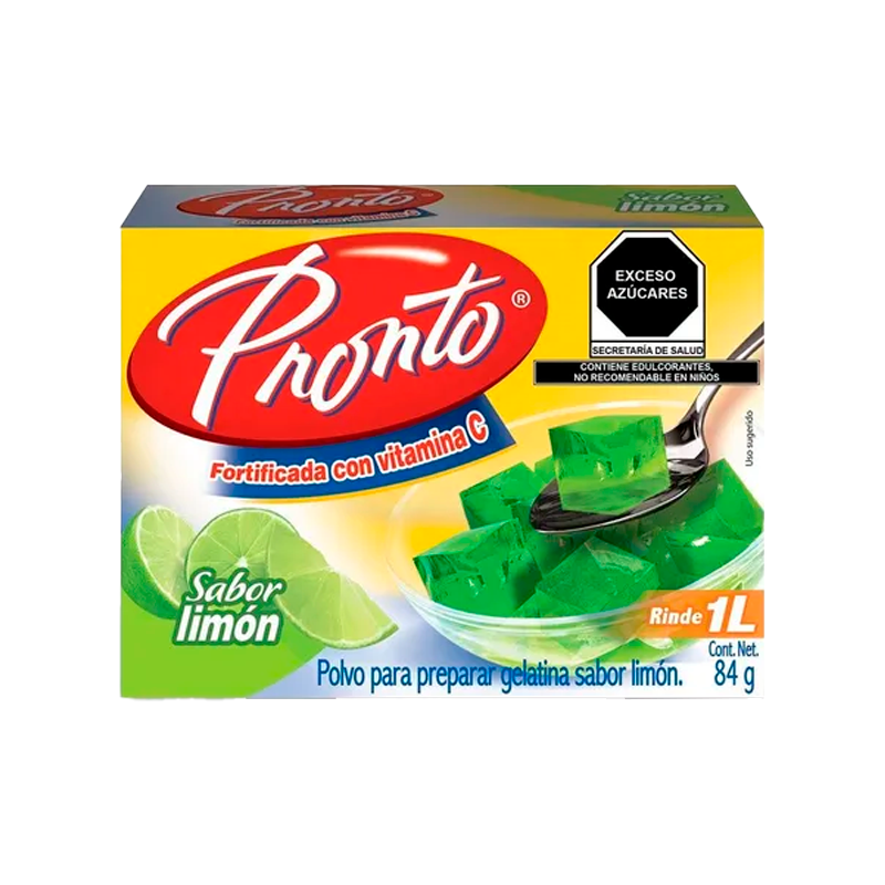 Gelatina Pronto Sabor Limón 84 g