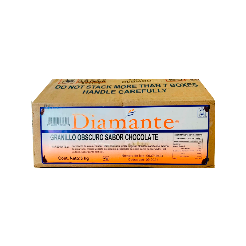 Granillo Obscuro sabor Chocolate Diamante 5KG